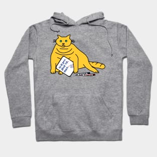 Cuddly Cat with Joe Biden First Debate Quote Hoodie